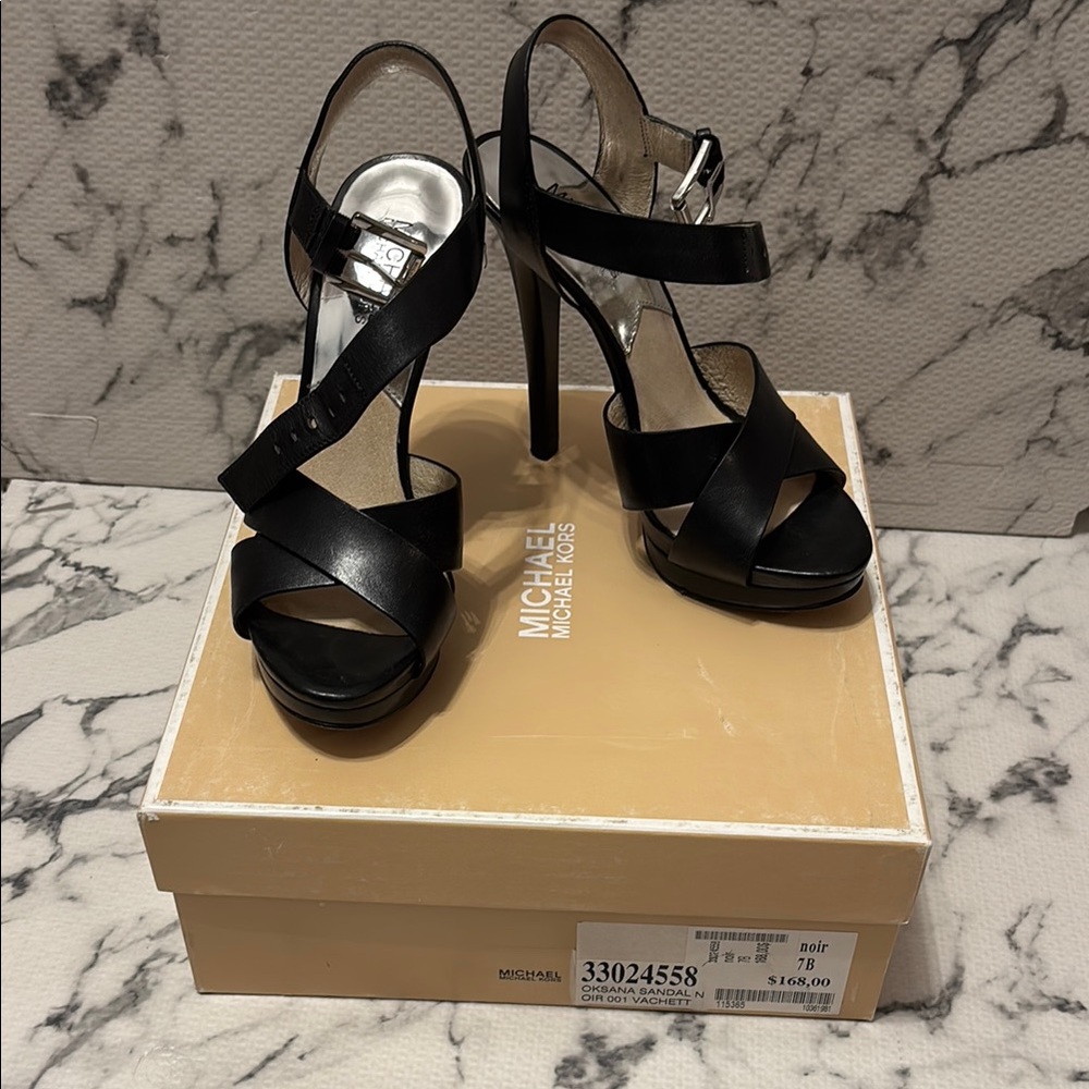 Michael Kors Black High Stiletto Heels